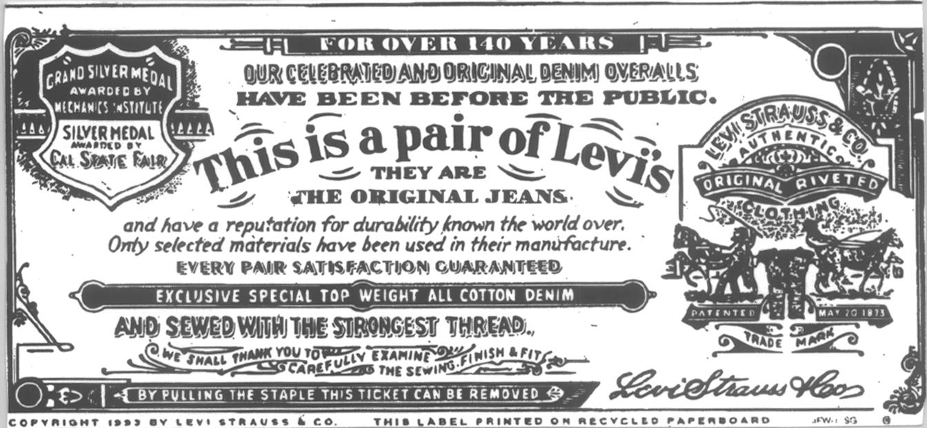This is a pair of Levi's LEVI STRAUSS&CO